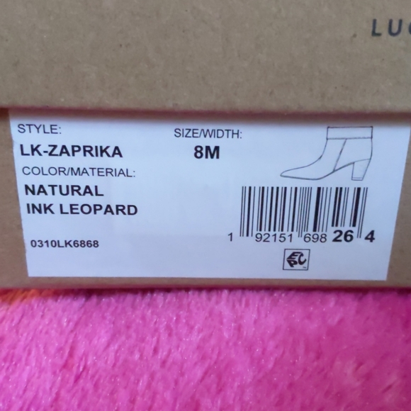 Lucky Brand LK- Zaprika Leopard Print Booties NIB Size 8 Ankle Boots - Picture 13 of 13